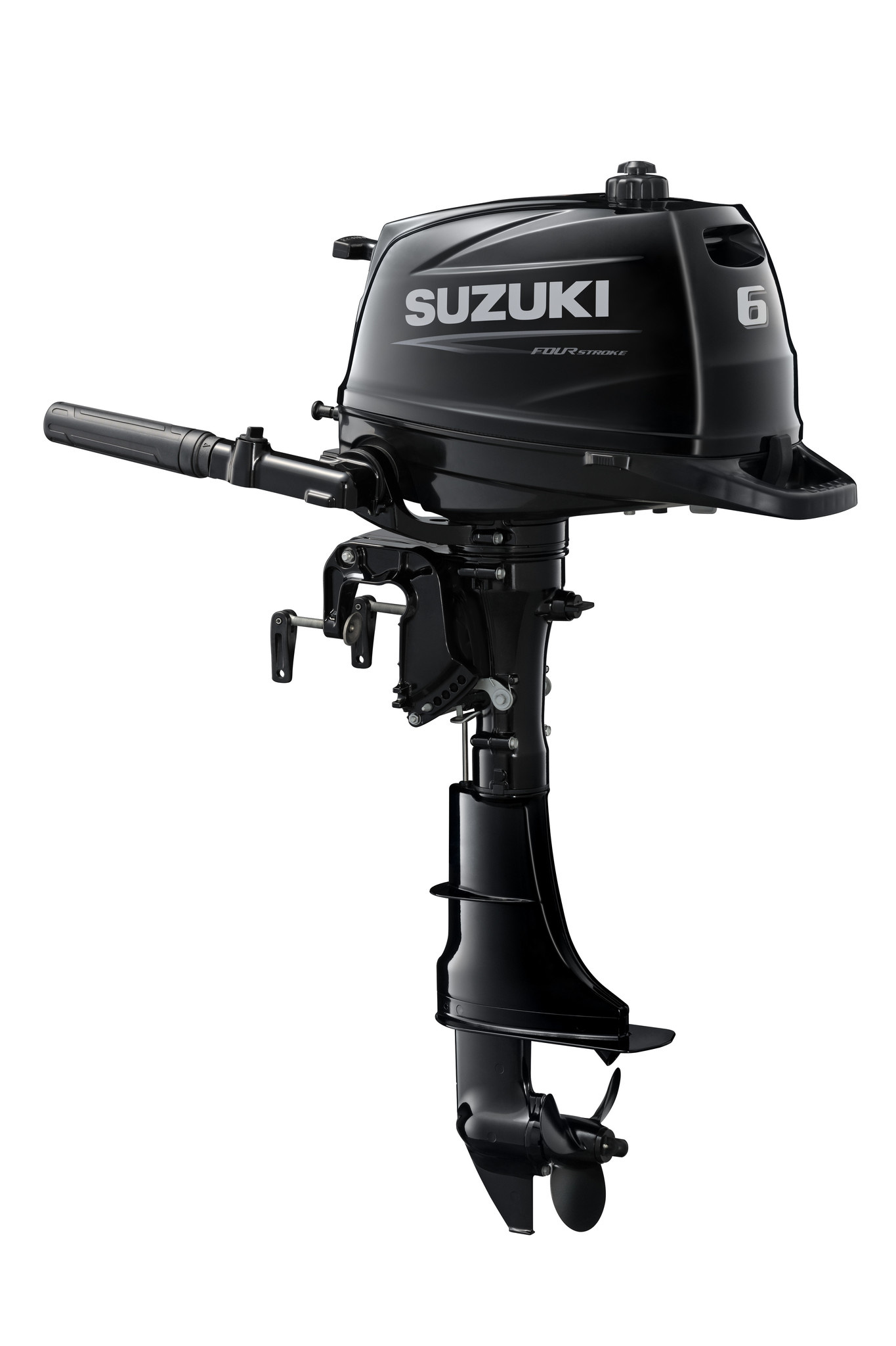 Suzuki buitenboordmotor 6 pk - DF6A - Kortstaart - Zwart