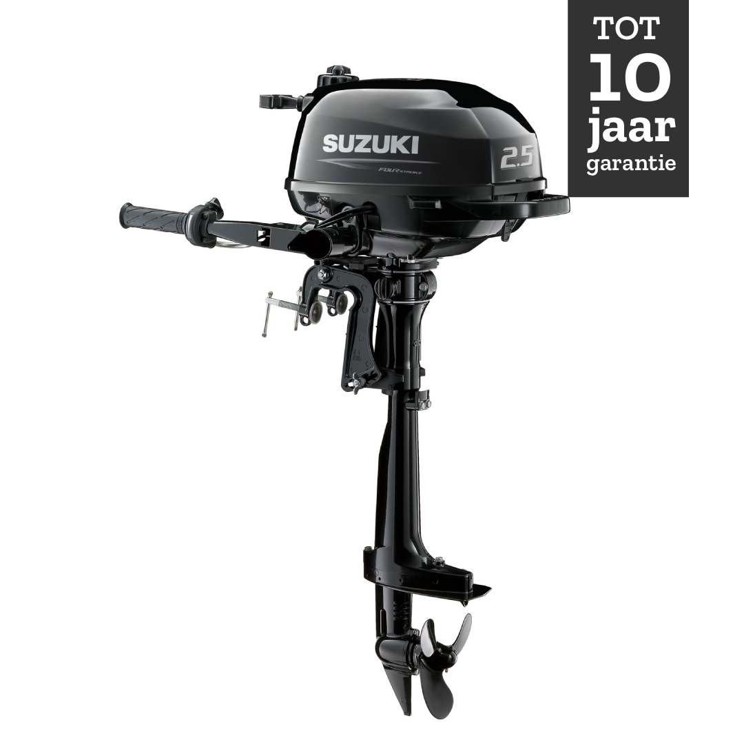 Suzuki  buitenboord motor 2.5pk - DF2.5 - Kortstaart - Zwart