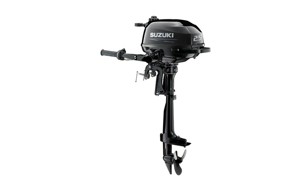 Suzuki  buitenboord motor 2.5pk - DF2.5 - Kortstaart - Zwart