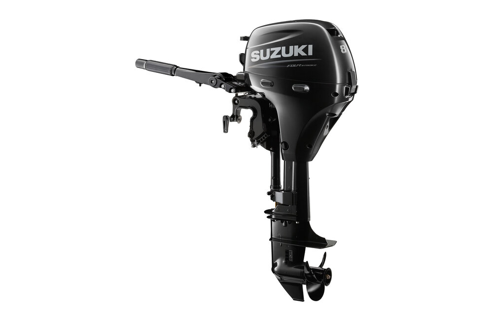 Suzuki buitenboordmotor 8 pk – DF8A -Langstaart – Zwart