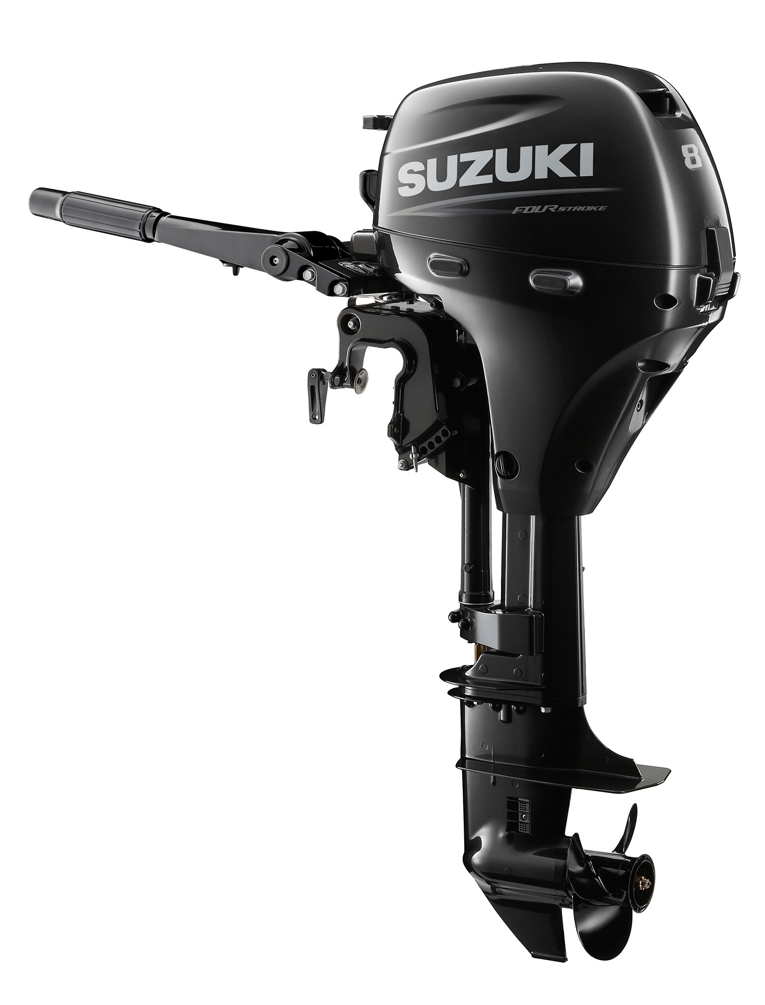 Suzuki buitenboordmotor 8 pk – DF8A -Langstaart – Zwart