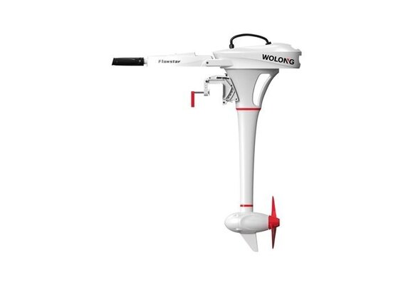 Wolong Elektrisch buitenboordmotor - Flowstar 1.5 kortstaart met knuppel/accu