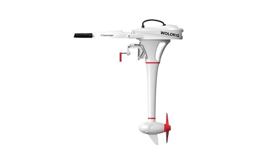 Wolong Elektrische buitenboord motor - Flowstar 1.0 kortstaart met knuppel/accu