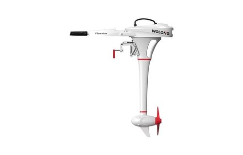 Wolong Elektrische buitenboord motor - Flowstar 1.0 kortstaart met knuppel/accu