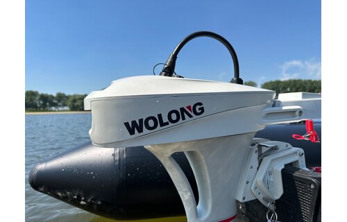 Wolong Elektrische buitenboord motor - Flowstar 1.0 kortstaart met knuppel/accu