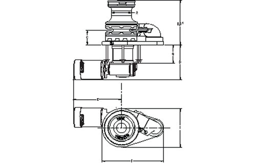 VETUS 1000 VWC Hyd Kaapstander CW