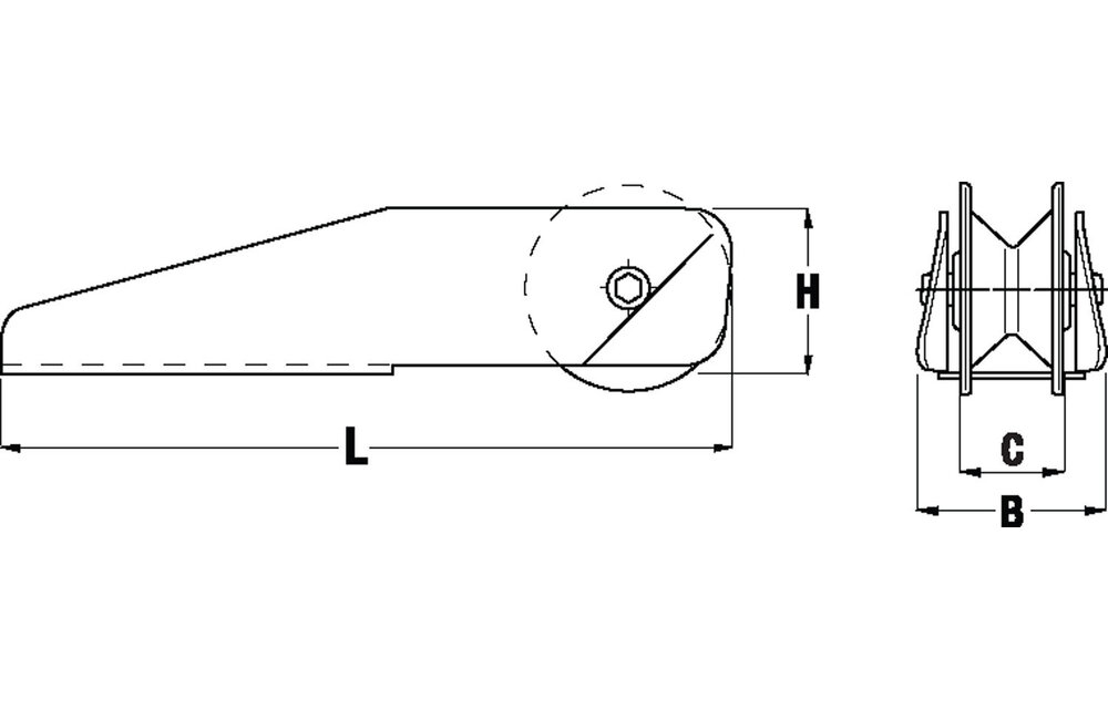 VETUS Fixed Bow Roller