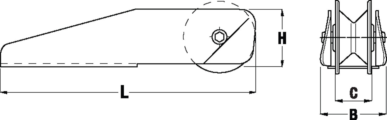 VETUS Fixed Bow Roller