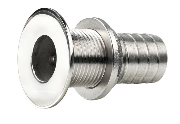 VETUS Thru hull AISI 316 - hose tail - flushed
