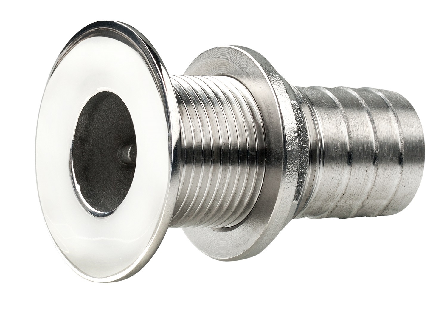 VETUS Thru hull AISI 316 - hose tail - flushed