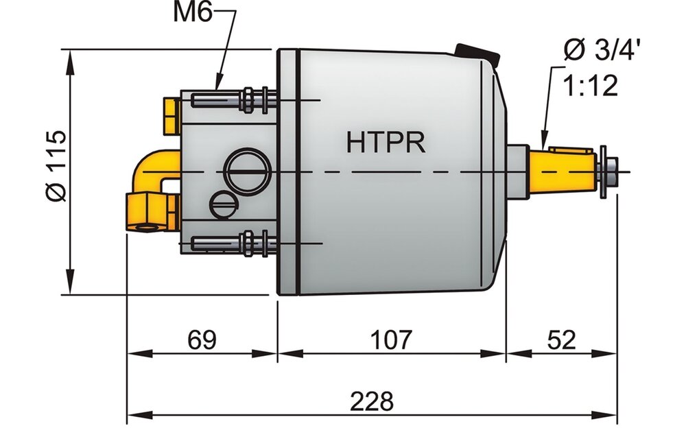 VETUS Stuurpomp HTP20 voor 10mm leiding