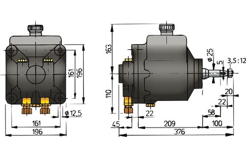 VETUS 151Cc heavy duty helmpump