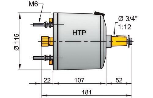 VETUS Stuurpomp HTP42 voor 10mm leiding
