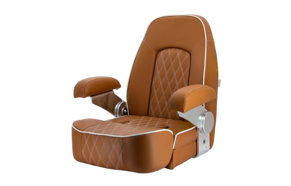 VETUS Stoel "Seaman", skai orange brown (cognac),