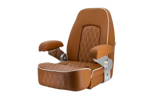 VETUS Stoel "Seaman", skai orange brown (cognac),
