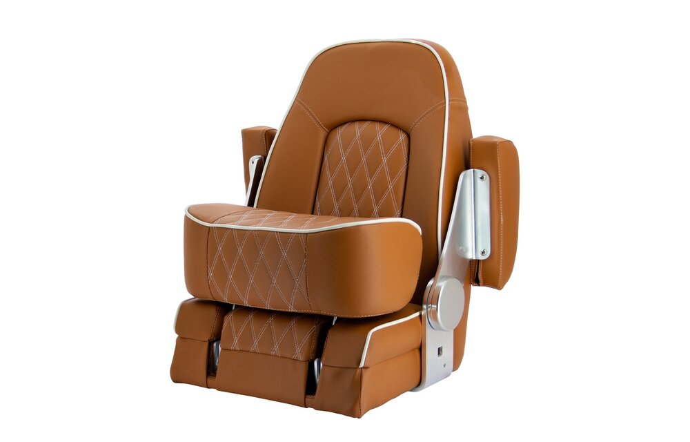 VETUS Stoel "Seaman", skai orange brown (cognac),