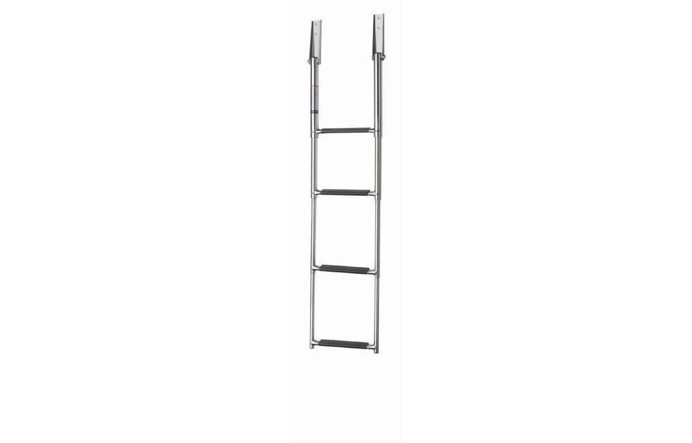 VETUS Zwemladder, SS316, 4 trede met synthetiche grips, telescopic transom mounted