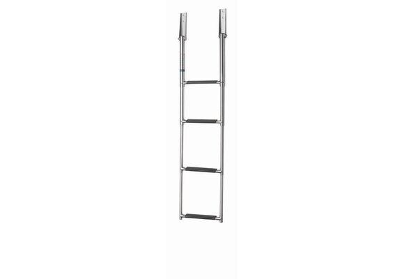 VETUS Zwemladder, SS316, 4 trede met synthetiche grips, telescopic transom mounted