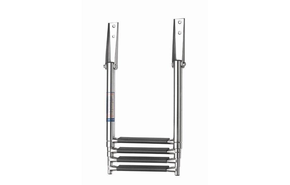 VETUS Zwemladder, SS316, 4 trede met synthetiche grips, telescopic transom mounted