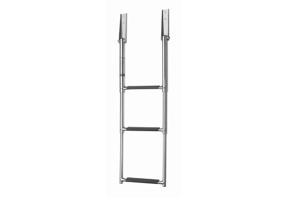 VETUS Zwemladder, SS316, 3 trede met synthetiche grips, telescopic transom mounted