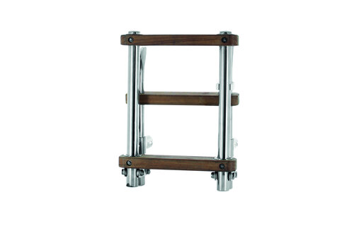 VETUS Opvouwbare ladder met teakhouten treden folding steps SS316, teak steps