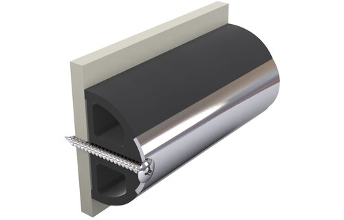 VETUS Mtr. Stootlijst type HARO5S, antraciet signaal zwart lengte mtr
