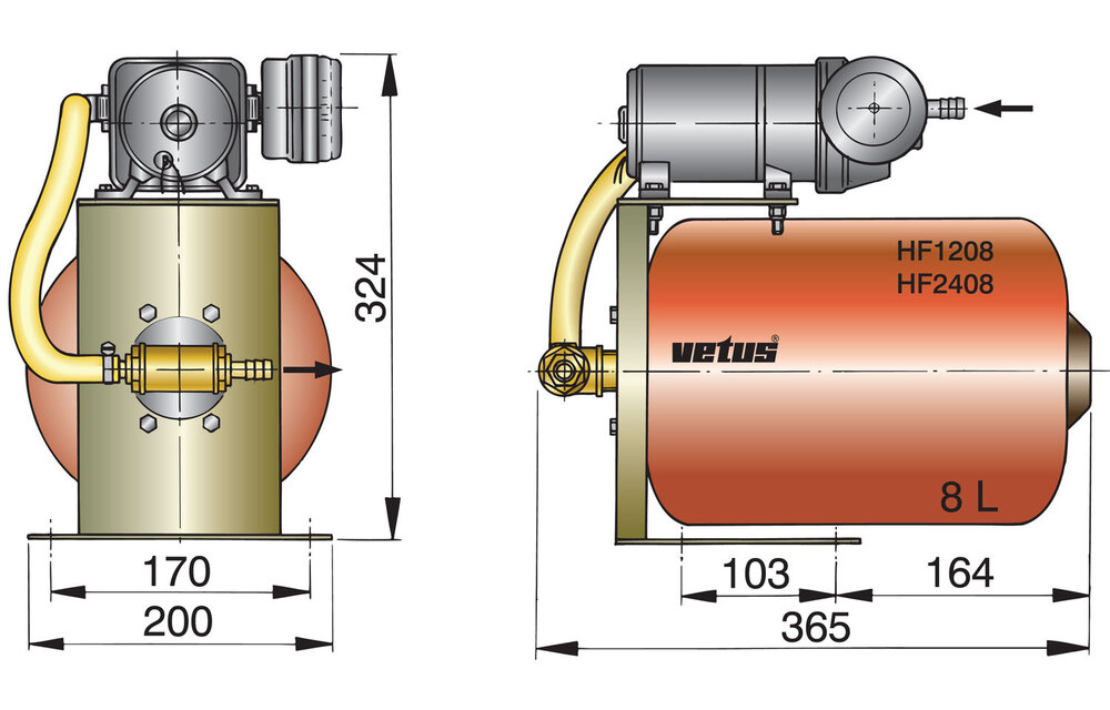 VETUS Waterdruksysteem