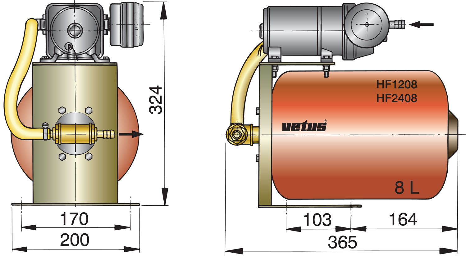VETUS Waterdruksysteem