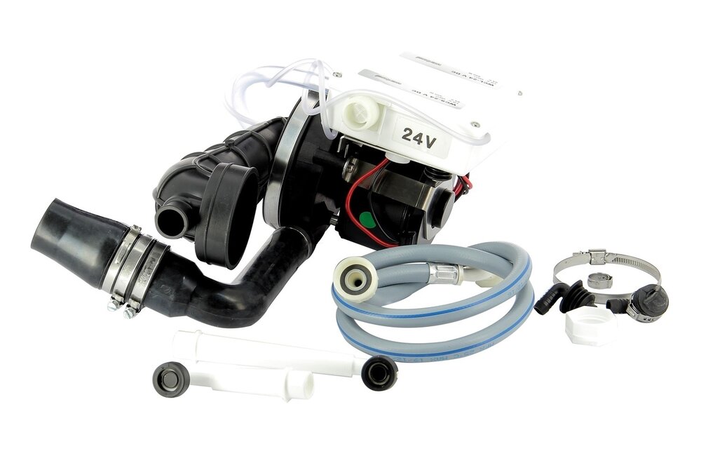 VETUS Set: 24V motor WCL1 incl. vermaler met drukknop