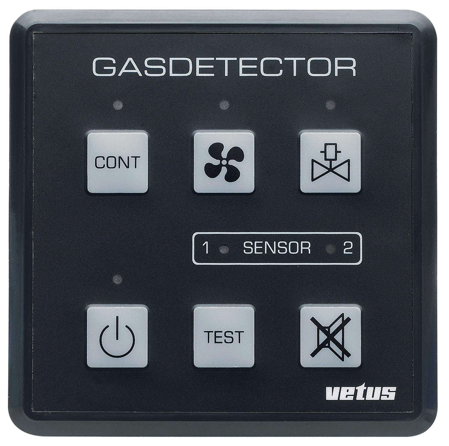 VETUS Gas/koolmonoxide detector 12/24 Volt, incl. sensor
