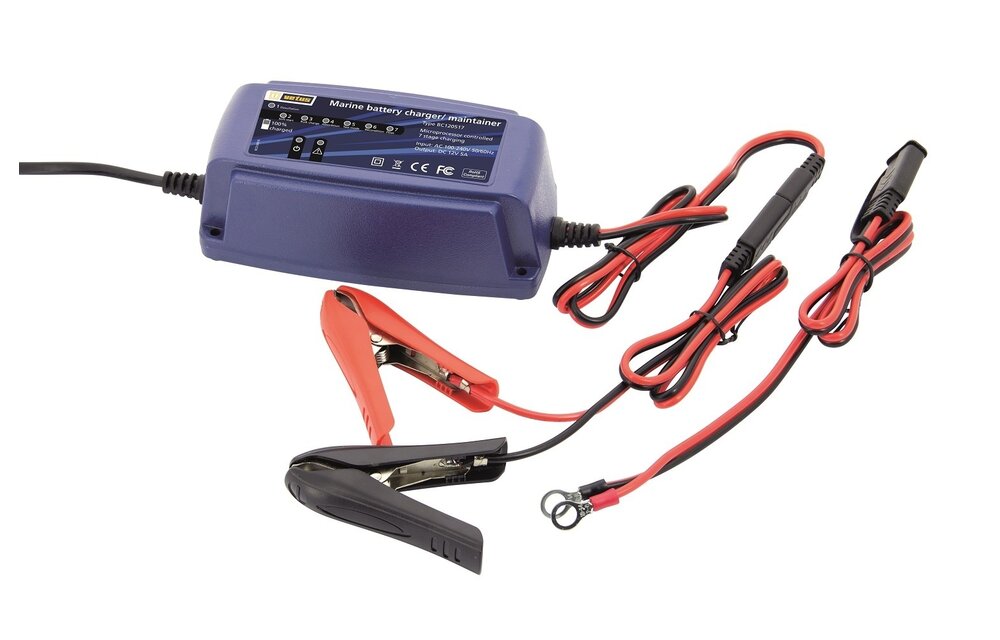 VETUS Accu lader 12V 5A 7 traps laad programma