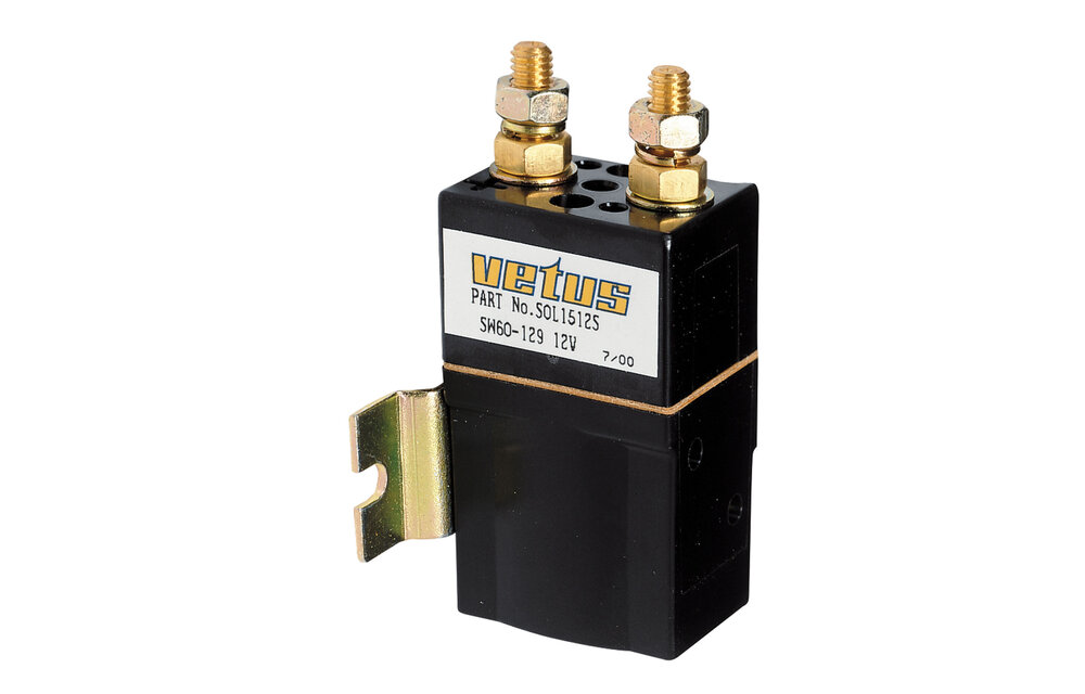 VETUS enkel relais, Watt, M8 terminals