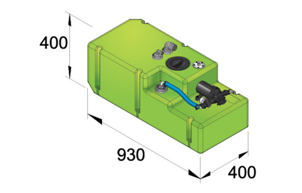 VETUS Watertank - Watertanksysteem 88 l