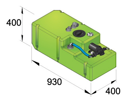 VETUS Watertank - Watertanksysteem 88 l