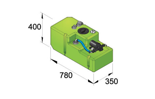 VETUS Watertank - Watertanksysteem 61 l