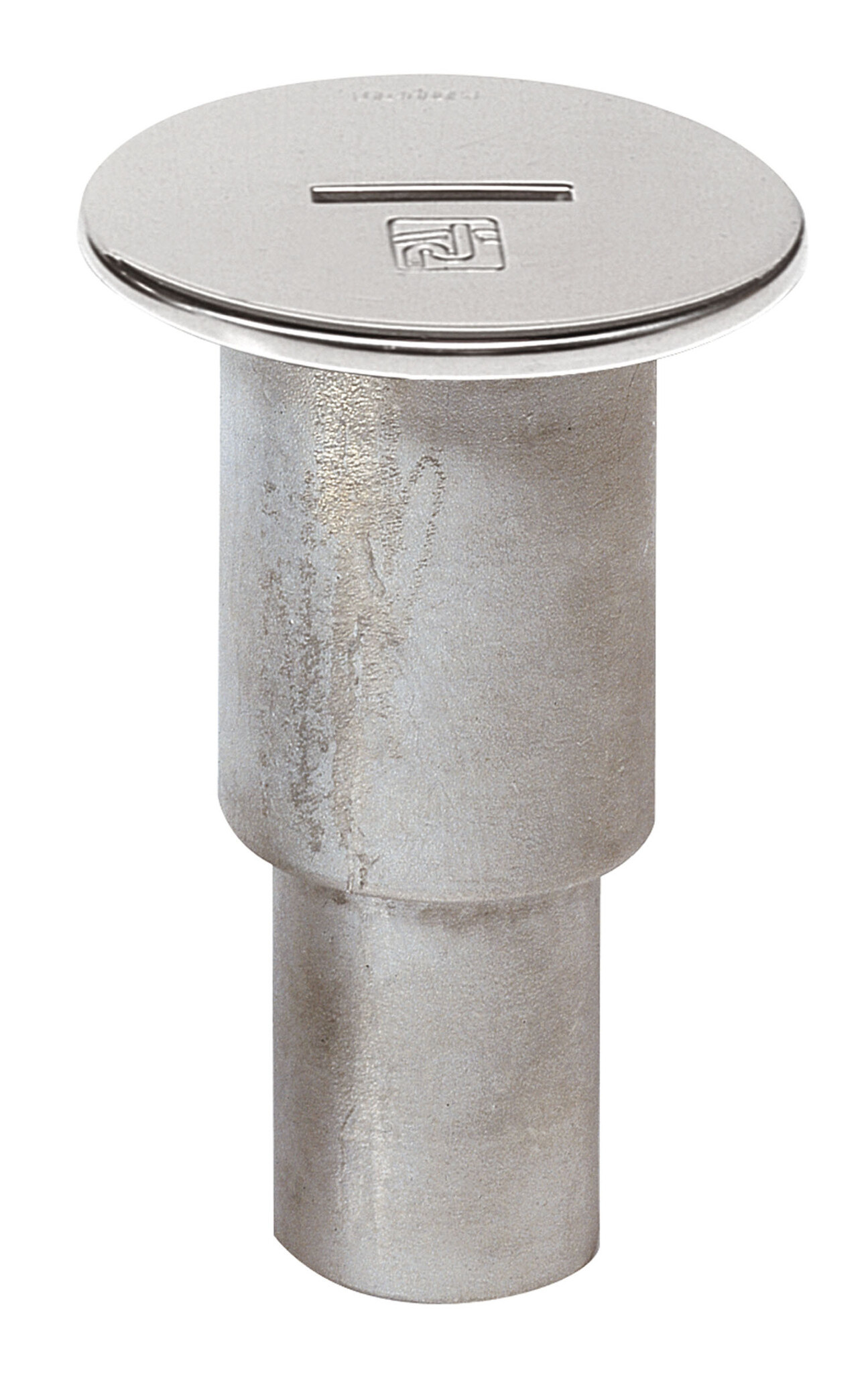 VETUS Roestvast stalen dekdop vuilwater, voor Ø 38 mm sanitaire slang.