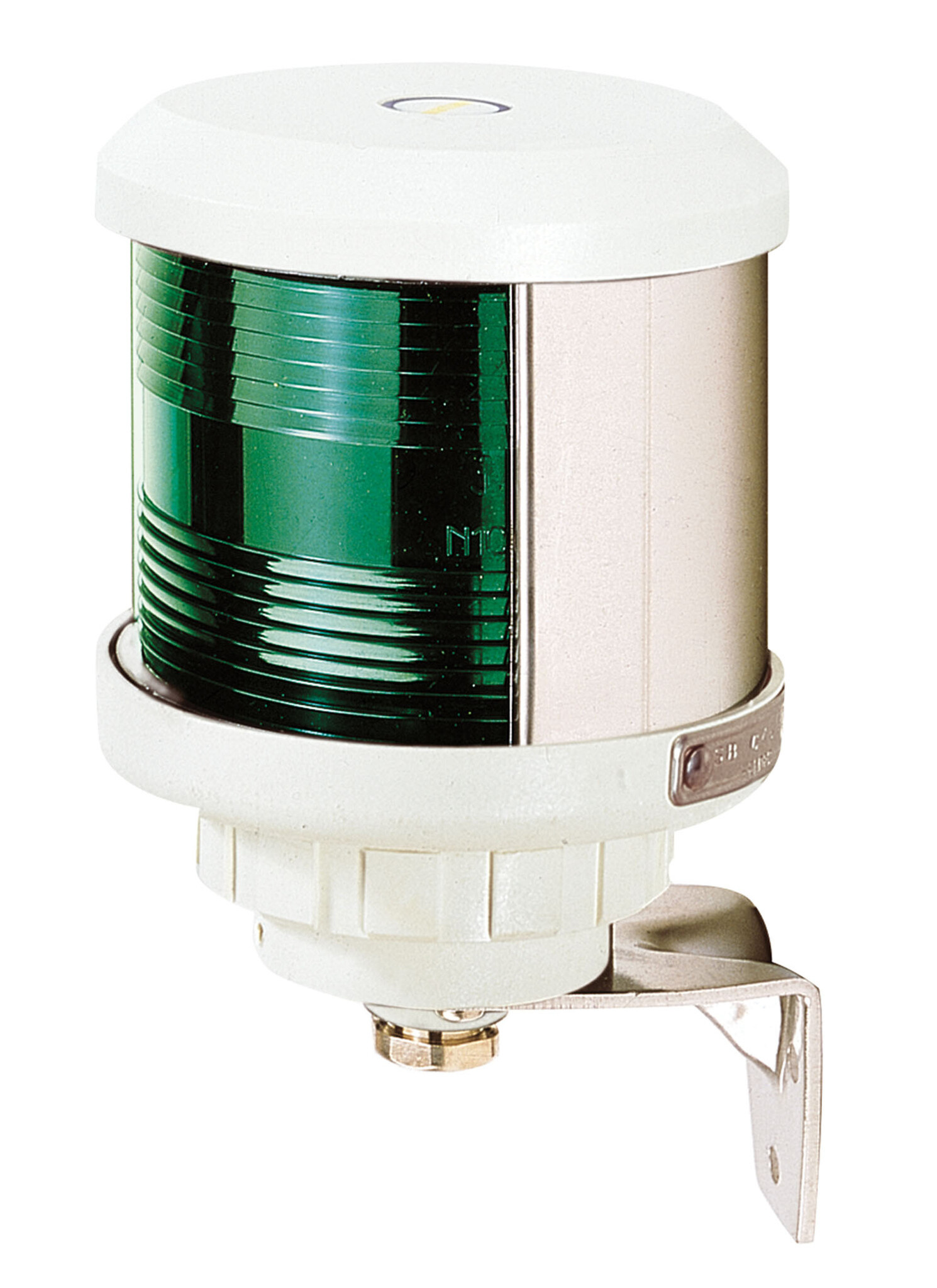 VETUS Stuurboordlantaarn, zijmontage, witte behuizing 12 of 24 Volt 25 Wat