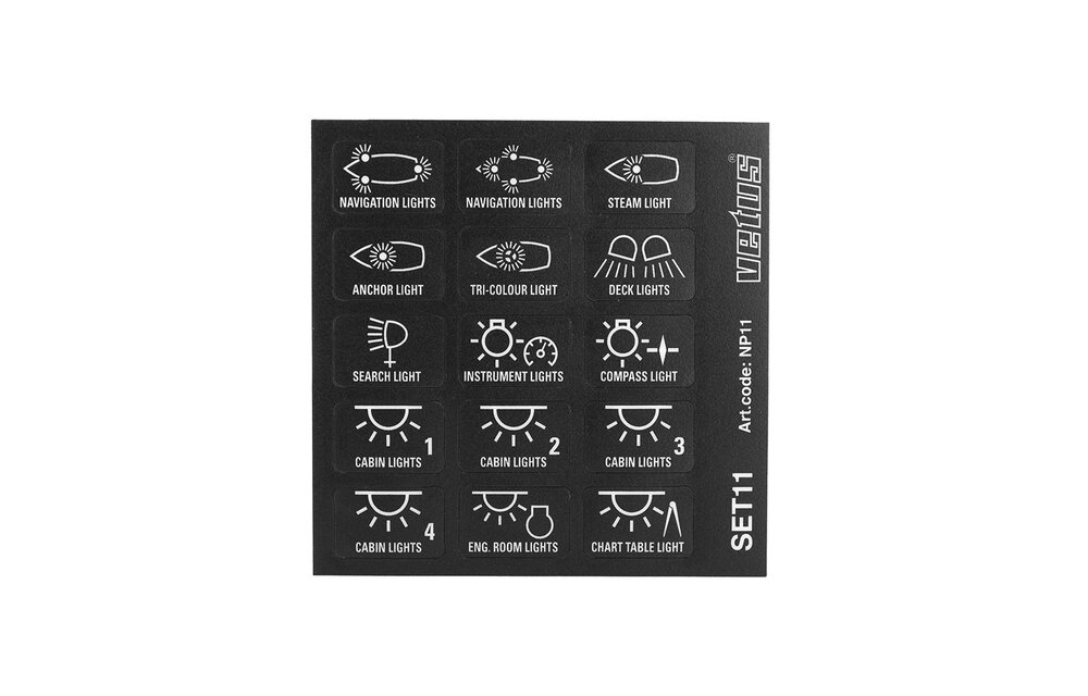VETUS Set tekstplaatjes