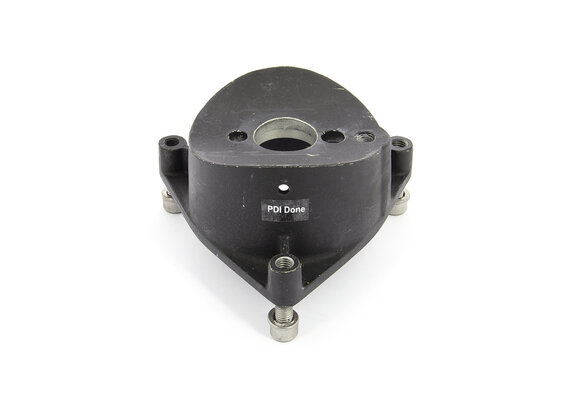 VETUS Tussenflens BOW35 aluminium, zwart RAL9005