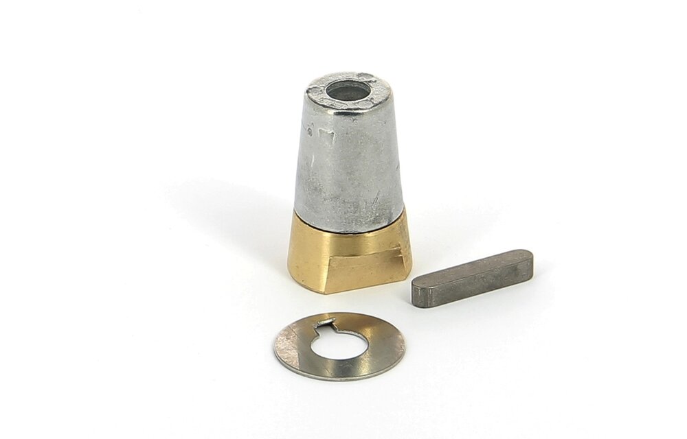 VETUS Dopmoer met Complete zink anode set voor 25mm as moer