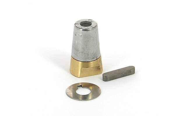 VETUS Dopmoer met Complete zink anode set voor 25mm as moer