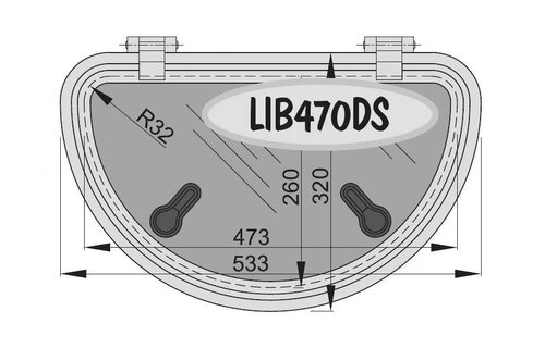 VETUS LIBERO VLUCHTLUIK LIB470DS