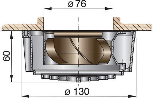 VETUS Elektrische ventilator, type FAN, Volt, 2 snelheden
