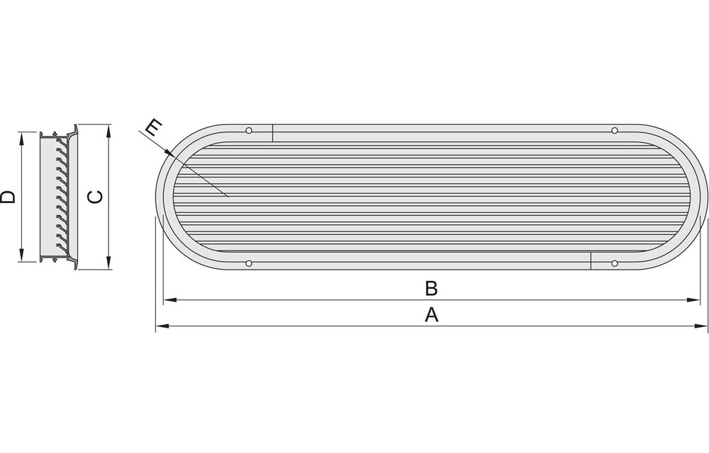 VETUS Ventilatiepoort ASV aluminium