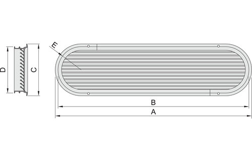 VETUS Ventilatiepoort ASV aluminium