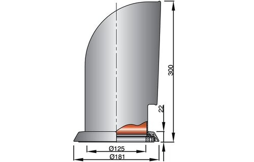 VETUS Luchthapper YOGI, 125 mm