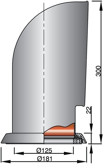 VETUS Luchthapper YOGI, 125 mm