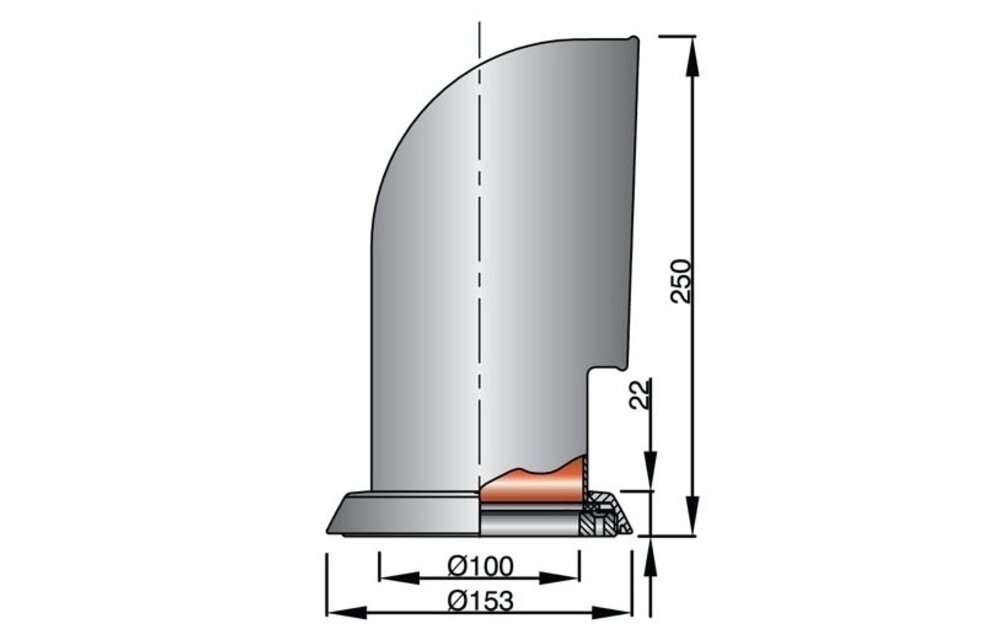 VETUS Luchthapper TOM, 100 mm