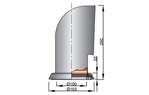 VETUS Luchthapper TOM, 100 mm