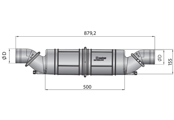 VETUS Waterlock / geluiddemper